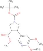 (Trans-racemic) 1-tert-butyl 3-methyl 4-(5,6-di-methoxypyridin-3-yl)pyrrolidine-1,3-dicarboxylate