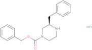 benzyl (3R)-3-benzylpiperazine-1-carboxylate hydrochloride