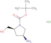 (2S,4S)-tert-Butyl 4-amino-2-(hydroxymethyl)pyrrolidine-1-carboxylatehydrochloride