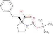 (R)-1-(tert-Butoxycarbonyl)-2-phenethylpyrrolidine-2-carboxylic acid