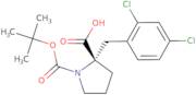 (S)-1-(tert-Butoxycarbonyl)-2-(2,4-dichlorobenzyl)pyrrolidine-2-carboxylic acid