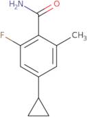 4-Cyclopropyl-2-fluoro-6-methylbenzamide