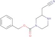 Benzyl (3S)-3-(cyanomethyl)piperazine-1-carboxylate