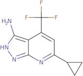 3-Amino-6-cyclopropyl-4-(trifluoromethyl)-1H-pyrazolo[3,4-b]pyridine