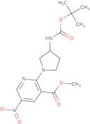 Methyl 2-{3-[(tert-butoxycarbonyl)amino]-1-pyrrolidinyl}-5-nitronicotinate