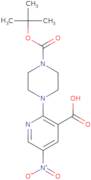 2-[4-(tert-Butoxycarbonyl)piperazino]-5-nitronicotinic acid