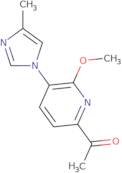 1-(6-Methoxy-5-(4-methyl-1H-imidazol-1-yl)pyridin-2-yl)ethan-1-one