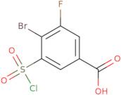 4-Bromo-3-(chlorosulfonyl)-5-fluorobenzoic acid