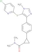 (1R,2S)-2-[4-[5-(5-Chloropyridin-2-yl)sulfanyl-1-methylimidazol-4-yl]phenyl]-N,N-dimethylcyclopr...