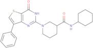 N-Cyclohexyl-1-(4-oxo-7-phenyl-3,4-dihydrothieno[3,2-d]pyrimidin-2-yl)piperidine-3-carboxamide