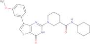 N-Cyclohexyl-1-[7-(3-methoxyphenyl)-4-oxo-3,4-dihydrothieno[3,2-d]pyrimidin-2-yl]piperidine-3-carb…