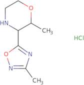 (2R,3S)-2-Methyl-3-(3-methyl-1,2,4-oxadiazol-5-yl)morpholine hydrochloride