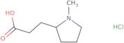3-(1-Methylpyrrolidin-2-yl)propanoic acid hydrochloride