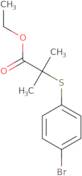 Ethyl 2-(4-bromophenyl)thio-2-methylpropionate