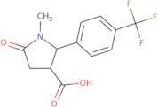 1-Methyl-5-oxo-2-[4-(trifluoromethyl)phenyl]pyrrolidine-3-carboxylic acid