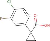 1-(4-Chloro-3-fluorophenyl)cyclopropane-1-carboxylic acid