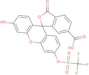 3'-hydroxy-3-oxo-6'-[[(trifluoromethyl)sulfonyl]oxy]-Spiro[isobenzofuran-1(3H),9'-[9H]xanthene]-...