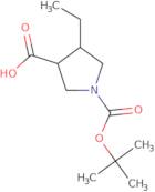 Trans-1-(tert-butoxycarbonyl)-4-ethylpyrrolidine-3-carboxylic acid
