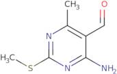 4-Amino-6-methyl-2-(methylthio)pyrimidine-5-carbaldehyde