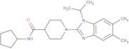 N-Cyclopentyl-1-(1-isopropyl-5,6-dimethyl-1H-benzo[D]imidazol-2-yl)piperidine-4-carboxamide