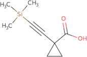 1-((Trimethylsilyl)ethynyl)cyclopropane-1-carboxylic acid