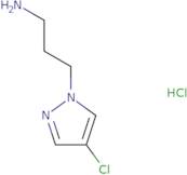 [3-(4-Chloro-1H-pyrazol-1-yl)propyl]amine hydrochloride