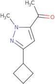 1-(3-Cyclobutyl-1-methyl-1H-pyrazol-5-yl)ethan-1-one