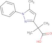 2-Methyl-2-(5-methyl-1-phenyl-1H-pyrazol-3-yl)propanoic acid