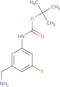 tert-Butyl N-[3-(aminomethyl)-5-fluorophenyl]carbamate