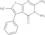 3-Amino-2,6-dimethyl-5-phenyl-3H,4H-thieno[2,3-d]pyrimidin-4-one