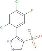 3-(2,4-Dichloro-5-fluorophenyl)-1H-pyrazole-4-sulfonyl chloride