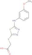 2-({5-[(3-Methoxyphenyl)amino]-1,3,4-thiadiazol-2-yl}sulfanyl)acetic acid