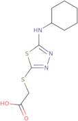 2-{[5-(Cyclohexylamino)-1,3,4-thiadiazol-2-yl]sulfanyl}acetic acid