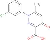 1-(3-Chlorophenyl)-6-methyl-4-oxo-1,4-dihydropyridazine-3-carboxylic acid