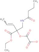 1-[1-(Ethoxycarbonyl)-2-[(1-oxobutyl)amino]-1-propen-1-yl] ethanedioic acid 2-ethyl ester