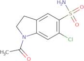 1-Acetyl-6-chloro-2,3-dihydro-1H-indole-5-sulfonamide