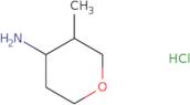 (3S,4S)-3-Methyloxan-4-amine hydrochloride