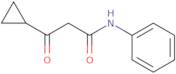 3-Cyclopropyl-3-oxo-N-phenylpropanamide