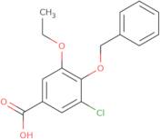 4-(Benzyloxy)-3-chloro-5-ethoxybenzoic acid