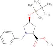 (2S,4S)-methyl 1-benzyl-4-(tert-butyldimethylsilyloxy)pyrrolidine-2-carboxylate