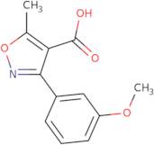 3-(3-Methoxyphenyl)-5-methyl-1,2-oxazole-4-carboxylic acid