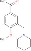 1-[4-Methoxy-3-(piperidin-1-ylmethyl)phenyl]ethan-1-one