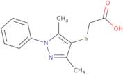 2-[(3,5-Dimethyl-1-phenyl-1H-pyrazol-4-yl)sulfanyl]acetic acid