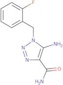 5-Amino-1-(2-fluorobenzyl)-1H-1,2,3-triazole-4-carboxamide