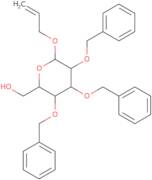 ((2R,3R,4S,5S,6S)-6-(Allyloxy)-3,4,5-tris(benzyloxy)tetrahydro-2H-pyran-2-yl)methanol