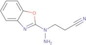 3-[1-(1,3-Benzoxazol-2-yl)hydrazin-1-yl]propanenitrile