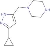 1-((3-Cyclopropyl-1H-pyrazol-5-yl)methyl)piperazine