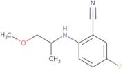 5-Fluoro-2-[(1-methoxypropan-2-yl)amino]benzonitrile