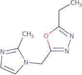 2-Ethyl-5-[(2-methyl-1H-imidazol-1-yl)methyl]-1,3,4-oxadiazole