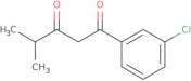 1-(3-Chlorophenyl)-4-methylpentane-1,3-dione